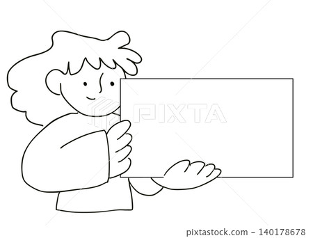 黑白照片中的女子與相框 黑白照片中的女子與相框 140178678