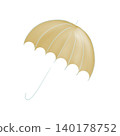 Hand-drawn umbrella illustration | Cute and sophisticated pale-toned French chic color scheme (for a comfortable living design) 140178752