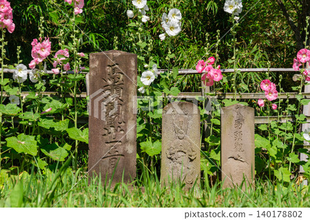 Hollyhock and Horse-Headed Kannon Hollyhock and Horse-Headed Kannon 140178802
