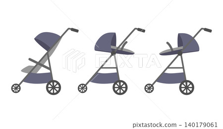 Stroller illustration set 140179061