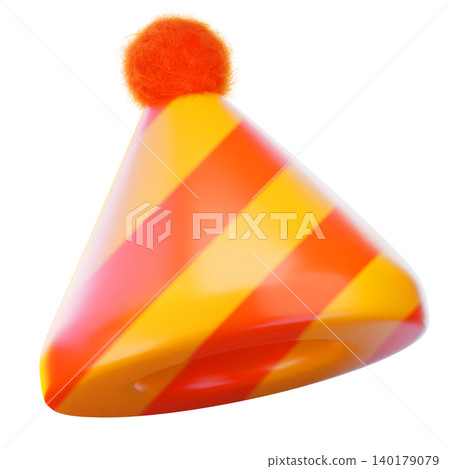 party hat 3d render icon, hat illustration party hat 3d render icon, hat illustration 140179079