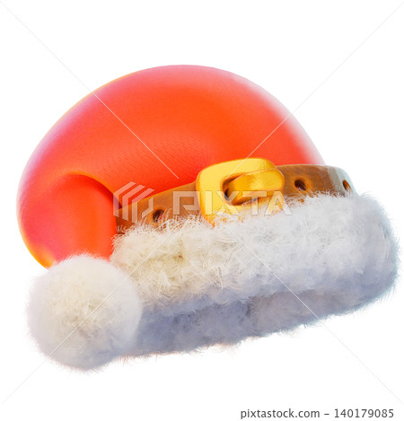 Santa hat 3d render icon, hat illustration Santa hat 3d render icon, hat illustration 140179085