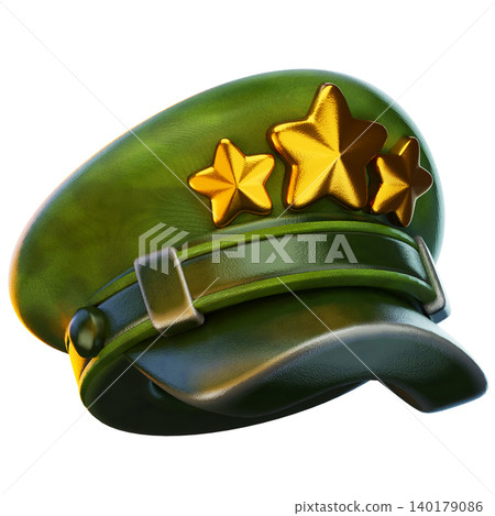 soldier hat 3d render icon, hat illustration soldier hat 3d render icon, hat illustration 140179086
