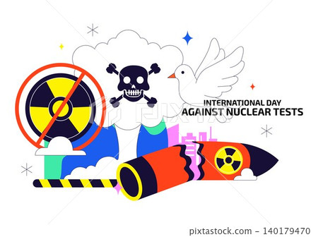 International Day Against Nuclear Tests Vector Illustration Featuring Nuclear Disarmament Awareness, Peace Advocacy and Anti Nuclear Weapons Campaign International Day Against Nuclear Tests Vector Illustration Featuring Nuclear Disarmament Awareness, Peace Advocacy and Anti Nuclear Weapons Campaign 140179470