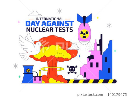 International Day Against Nuclear Tests Vector Illustration Featuring Nuclear Disarmament Awareness, Peace Advocacy and Anti Nuclear Weapons Campaign International Day Against Nuclear Tests Vector Illustration Featuring Nuclear Disarmament Awareness, Peace Advocacy and Anti Nuclear Weapons Campaign 140179475