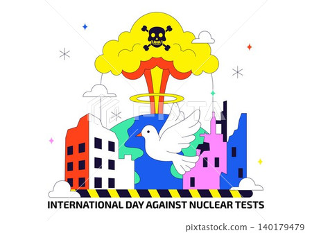 International Day Against Nuclear Tests Vector Illustration Featuring Nuclear Disarmament Awareness, Peace Advocacy and Anti Nuclear Weapons Campaign International Day Against Nuclear Tests Vector Illustration Featuring Nuclear Disarmament Awareness, Peace Advocacy and Anti Nuclear Weapons Campaign 140179479