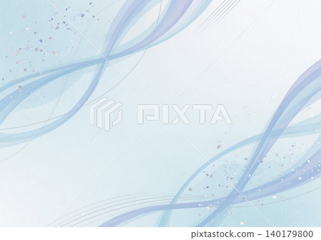 A modern Japanese background featuring elegant curves and shimmering mica on washi paper with a white and light blue gradient. A modern Japanese background featuring elegant curves and shimmering mica on washi paper with a white and light blue gradient. 140179800
