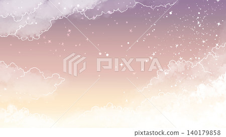 星光柔和的天空背景:夢幻般的素材,包含飄渺的雲朵和閃爍的星星。 星光柔和的天空背景:夢幻般的素材,包含飄渺的雲朵和閃爍的星星。 140179858
