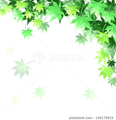 水彩風格秋葉向量插圖邊框背景 水彩風格秋葉向量插圖邊框背景 140179919