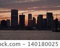 Tokyo's scenery bathed in the sunset 140180025