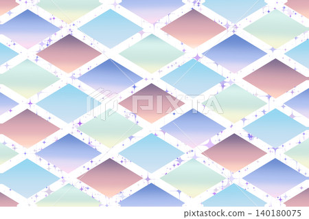 Pastel gradient geometric background with diamond pattern design elements. Pastel gradient geometric background with diamond pattern design elements. 140180075