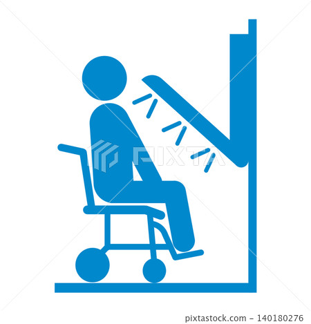 Shower for elderly care / Pictograms for elderly care, welfare, and barrier-free design Shower for elderly care / Pictograms for elderly care, welfare, and barrier-free design 140180276