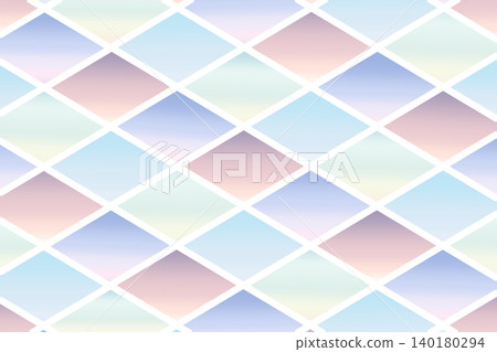 柔和漸層菱形圖案背景，幾何設計素材。 140180294