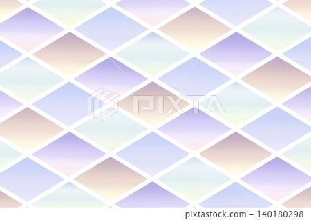 Pastel gradient diamond pattern background, geometric design material. Pastel gradient diamond pattern background, geometric design material. 140180298