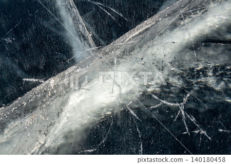 Transparency of river ice. Transparency of river ice. 140180458