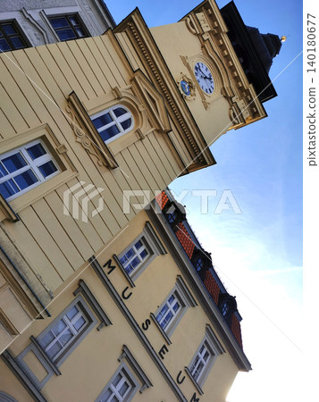 old town hall in the Ostrava old town hall in the Ostrava 140180677
