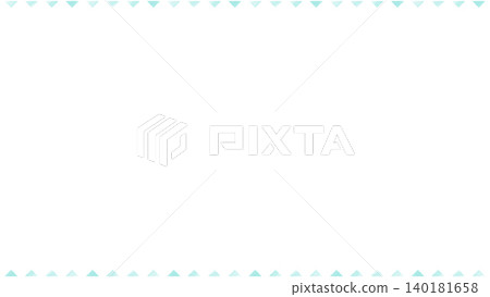 A simple background frame featuring refreshing blue triangular patterns in a watercolor, hand-drawn style, arranged at the top and bottom. A simple background frame featuring refreshing blue triangular patterns in a watercolor, hand-drawn style, arranged at the top and bottom. 140181658