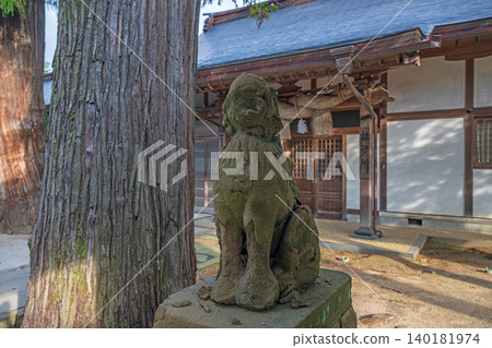 Komainu (guardian lion-dogs) in the grounds of Yaegaki Shrine, Shimane Prefecture Komainu (guardian lion-dogs) in the grounds of Yaegaki Shrine, Shimane Prefecture 140181974