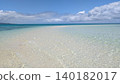The white sandy beaches and blue sea of a mythical island 140182017