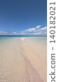 The white sandy beaches and blue sea of a mythical island 140182021