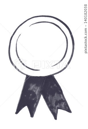 Ranking medal design, no numbers, monochrome, drawn with a soft marker. 3 Ranking medal design, no numbers, monochrome, drawn with a soft marker. 3 140182038