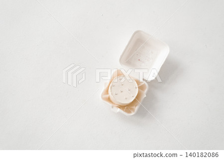 Small White Bento Cake in Open Box Small White Bento Cake in Open Box 140182086