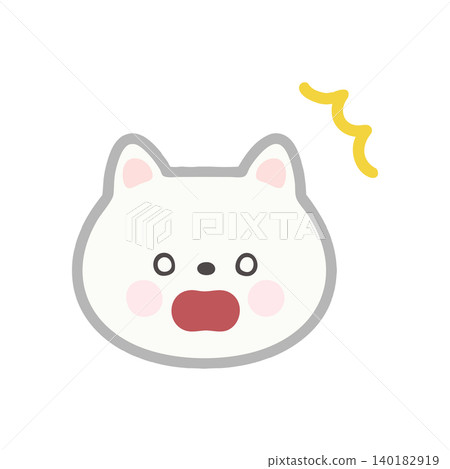 驚訝的貓 140182919