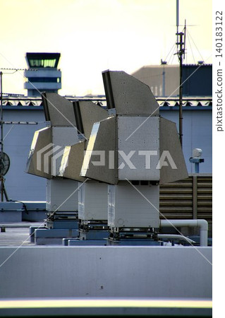 Outdoor air conditioner with snow protection hood, designed to prepare for snow damage in the San'in region. Outdoor air conditioner with snow protection hood, designed to prepare for snow damage in the San'in region. 140183122