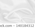 White fabric texture for background and design, beautiful pattern of silk or linen. 140184312