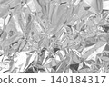 Silver foil leaf shiny texture, abstract grey wrapping paper for background and design art work. 140184317