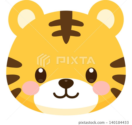 Cute tiger icon Cute tiger icon 140184433