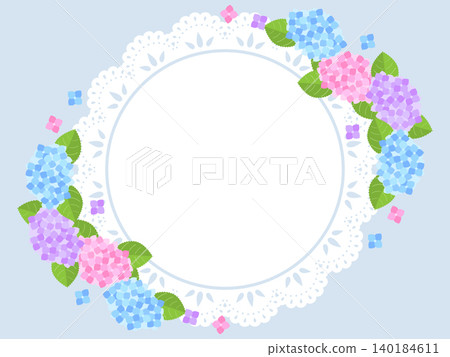 Retro hydrangea and lace background (horizontal orientation) Retro hydrangea and lace background (horizontal orientation) 140184611