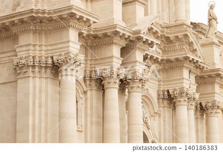 aged medieval architecture background marble columns religious sculpture of classical Greek design elements travel sightseeing destination object point aged medieval architecture background marble columns religious sculpture of classical Greek design elements travel sightseeing destination object point 140186383