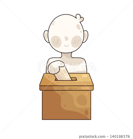 Illustration of Voter Illustration of Voter 140186576