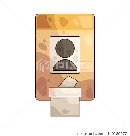 Illustration of Voter Card Illustration of Voter Card 140186577