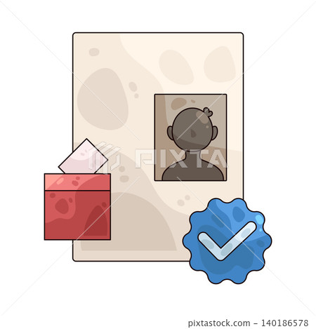 Illustration of Voter ID Illustration of Voter ID 140186578