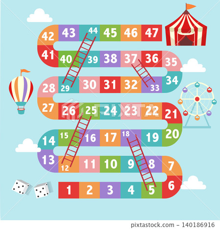 Frame of board game ,Funny frame,snake games,Vector illustrations. Frame of board game ,Funny frame,snake games,Vector illustrations. 140186916