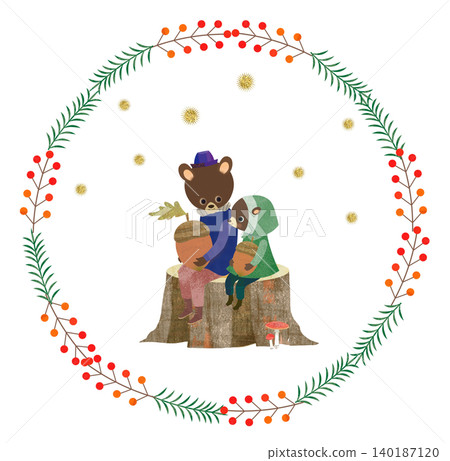 Parent and child of a bear 140187120