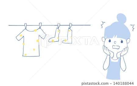 Laundry covered in pollen Laundry covered in pollen 140188044