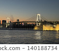 Odaiba Rainbow Bridge Fountain 140188734