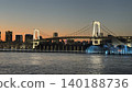 Odaiba Rainbow Bridge Fountain 140188736