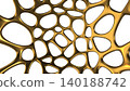 Abstract gold voronoi geometric structure illustration with alpha channel 140188742