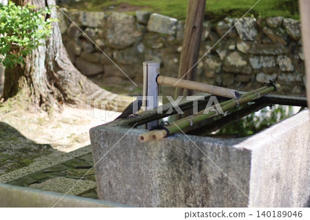 京都府一休寺的水池 140189046