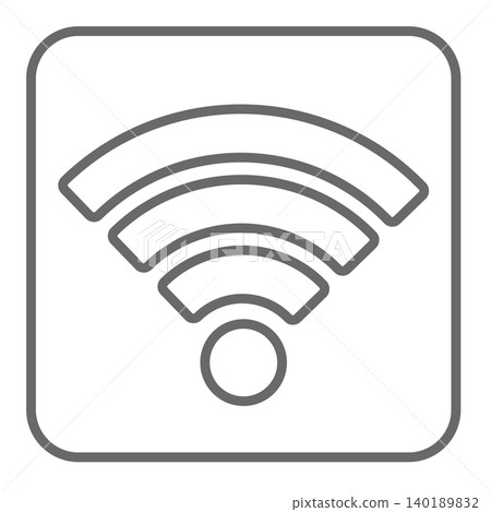 向量 Wi-Fi 圖示方塊 140189832