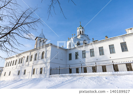 The Vvedenskaya Church, belfry and exterior of the Transfiguration Monastery The Vvedenskaya Church, belfry and exterior of the Transfiguration Monastery 140189927
