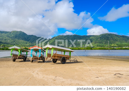 沖繩由武島和西表島山脈上的水牛車 140190082