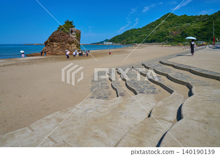 Viewing Inasa Beach and Benten Island in Taisha-cho, Izumo City, Shimane Prefecture Viewing Inasa Beach and Benten Island in Taisha-cho, Izumo City, Shimane Prefecture 140190139