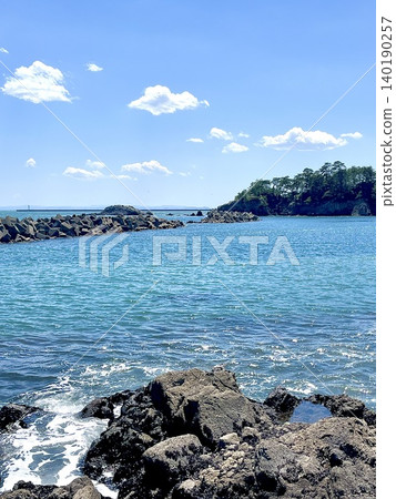 blue sea and sky 140190257
