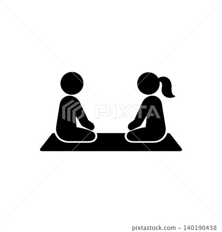 Peaceful Mutual Meditation Icon Peaceful Mutual Meditation Icon 140190438