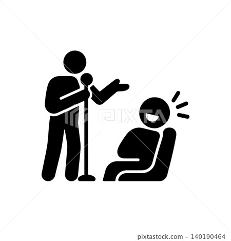 Stand up comedy show icon Stand up comedy show icon 140190464